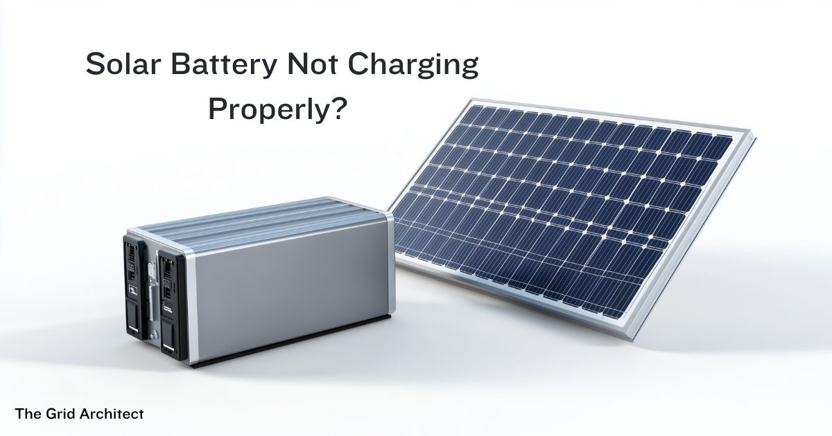 Solar Battery Not Charging Properly