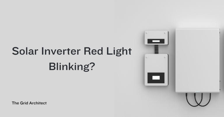 Solar Inverter Red Light Blinking