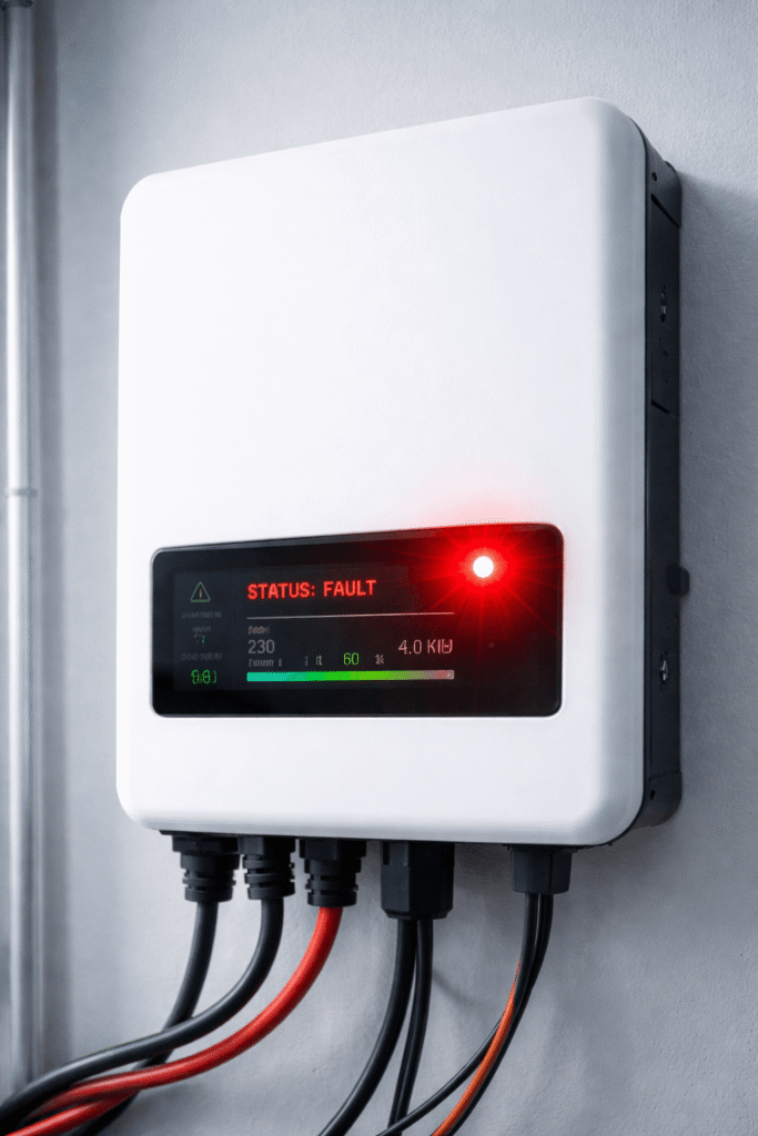 How to fix Solar Inverter Red Light Blinking