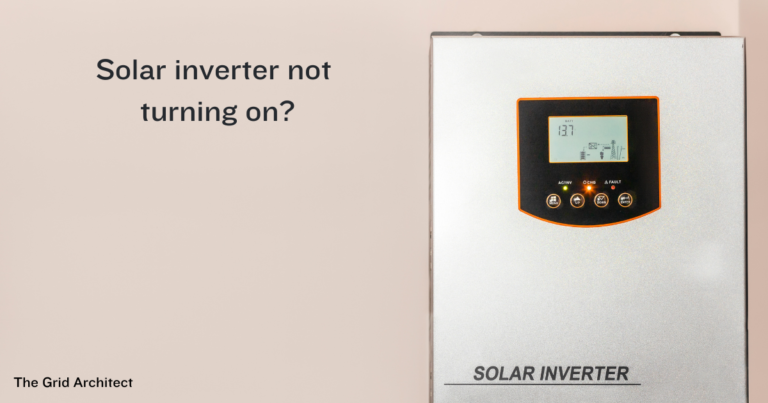 Solar inverter not turning on