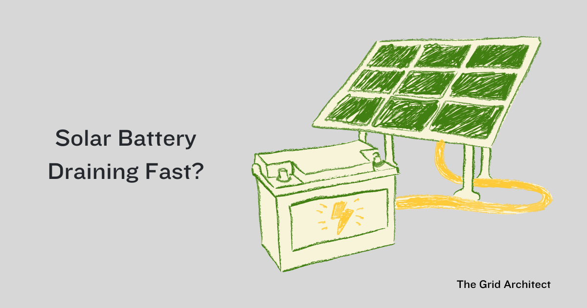 Solar Battery Draining Fast