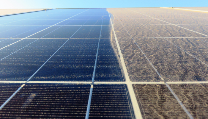 Clean the solar panel
