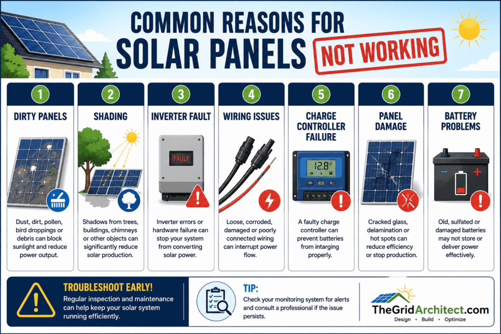 Common Reasons For Solar Panels NOT Working Issue
