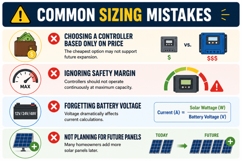 Common mistakes while Solar Charge Controller Sizing