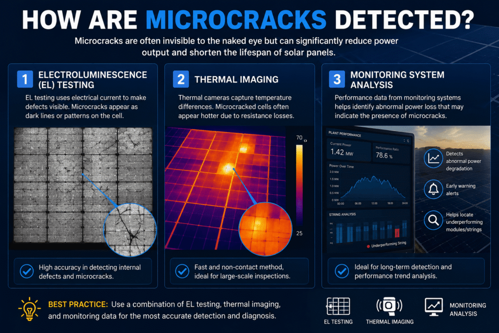 How are microcracks detected