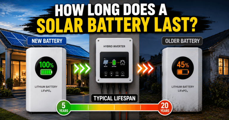 How long does a solar battery last