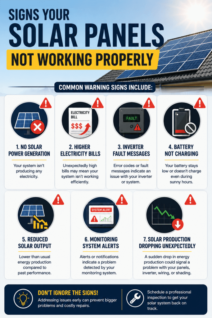 Signs Your Solar Panels Not Working Properly