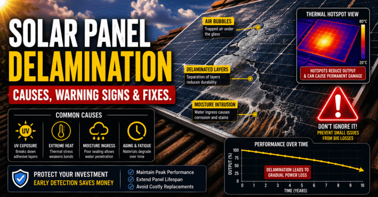 Solar Panel delamination