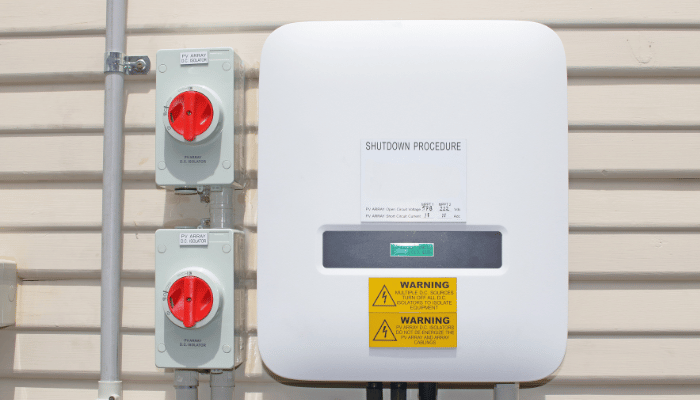 Solar inverter showing error