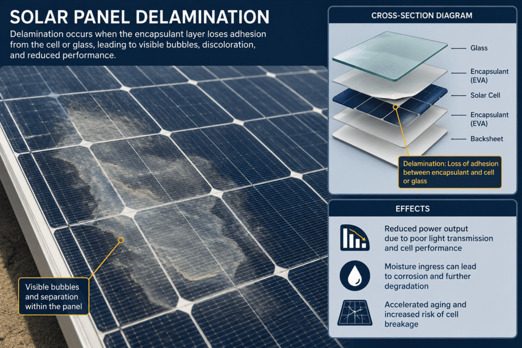 Solar Panel Delamination