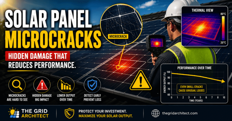 Solar panel microcracks
