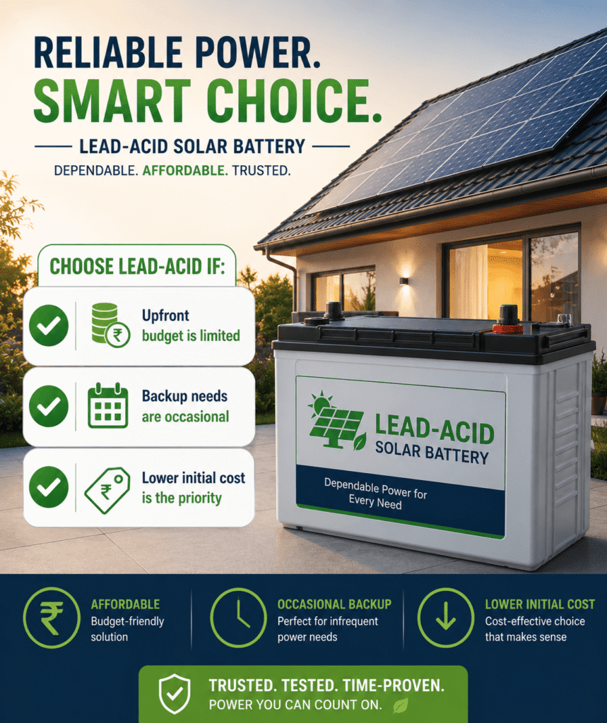 Advantage of Lead acid battery